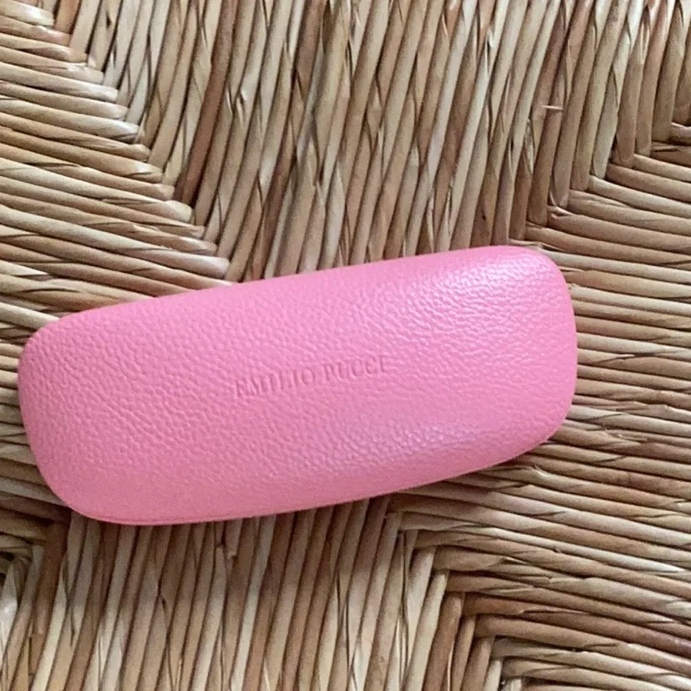 Emilio Pucci Pink Eyeglasses Case NWT With Microfiber Cleaning Cloth